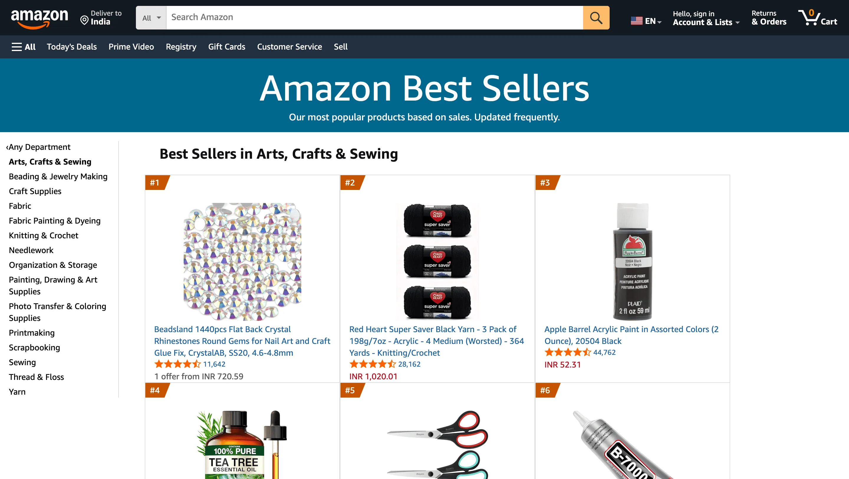 Free Amazon best sellers scraper – Export Data to CSV, Excel & JSON