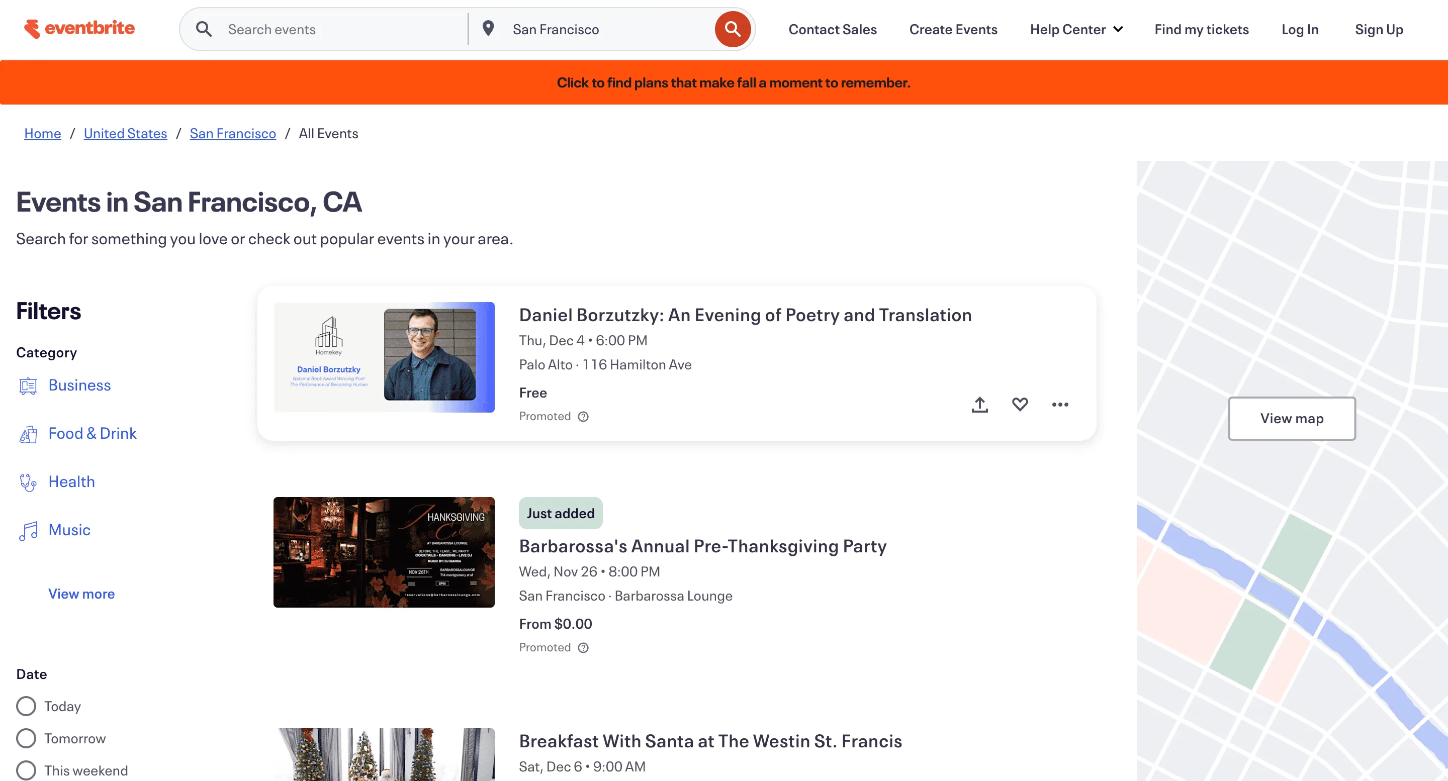 Free Eventbrite events scraper – Export Data to CSV, Excel & JSON