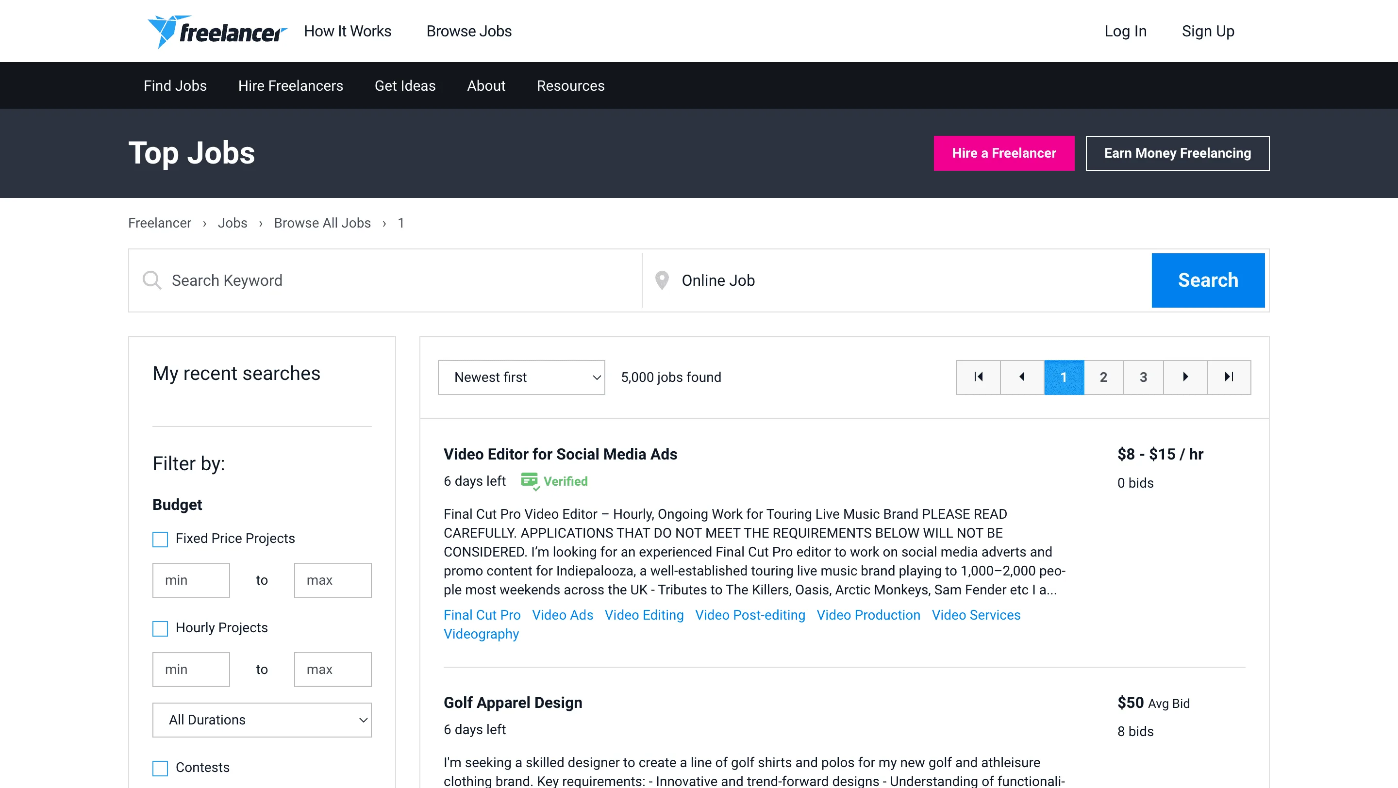 Free Freelancer.com jobs scraper – Export Data to CSV, Excel & JSON
