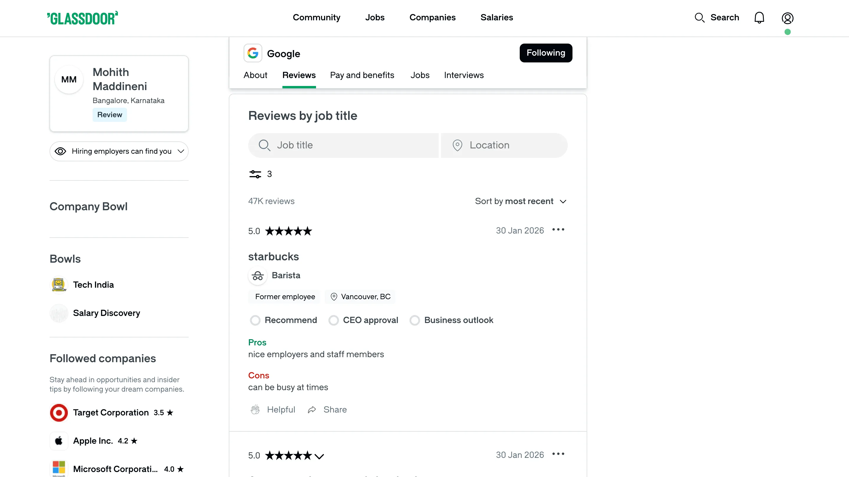 Free Glassdoor company reviews scraper – Export Data to CSV, Excel & JSON