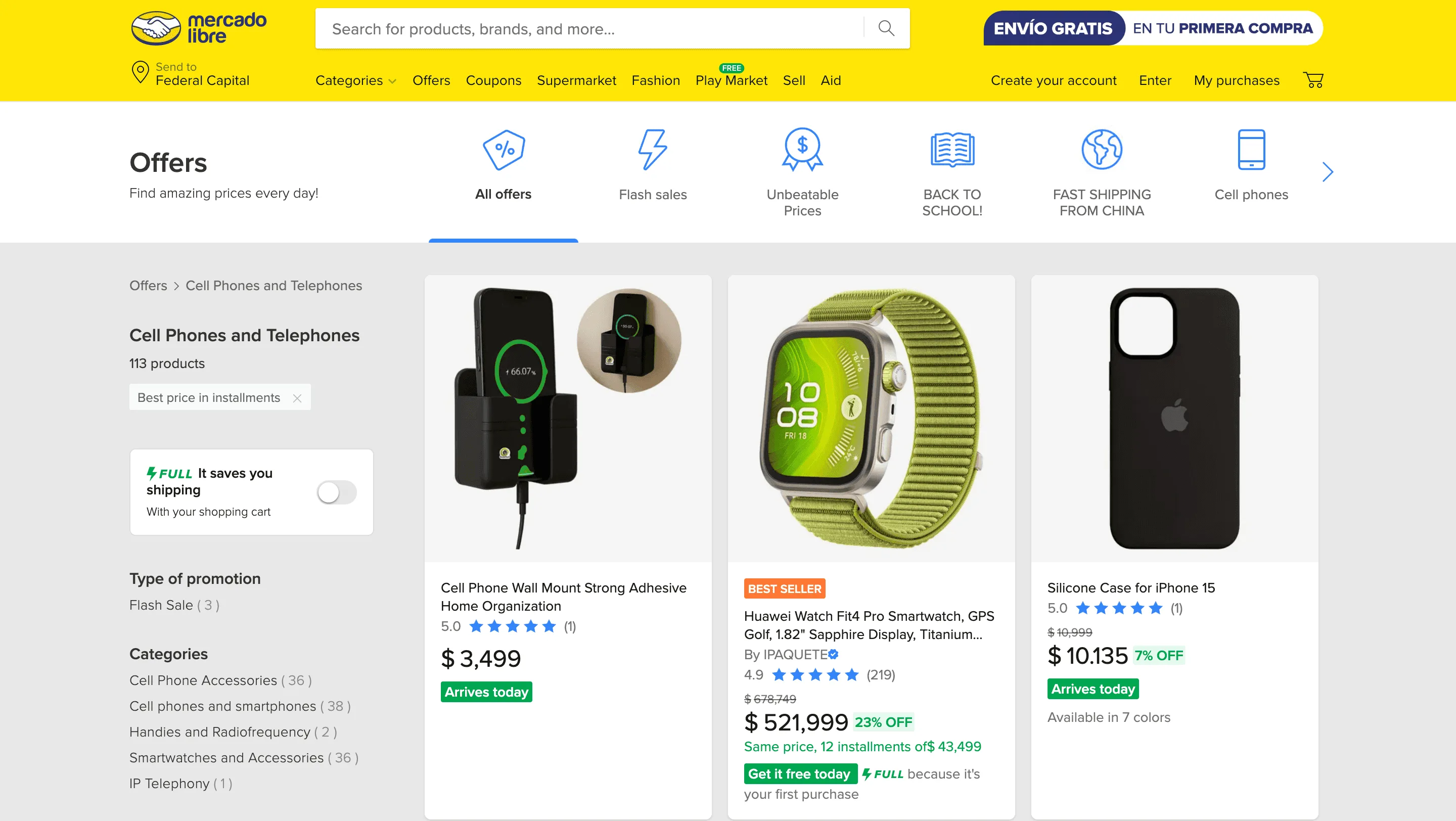 Free MercadoLibre listings scraper – Export Data to CSV, Excel & JSON