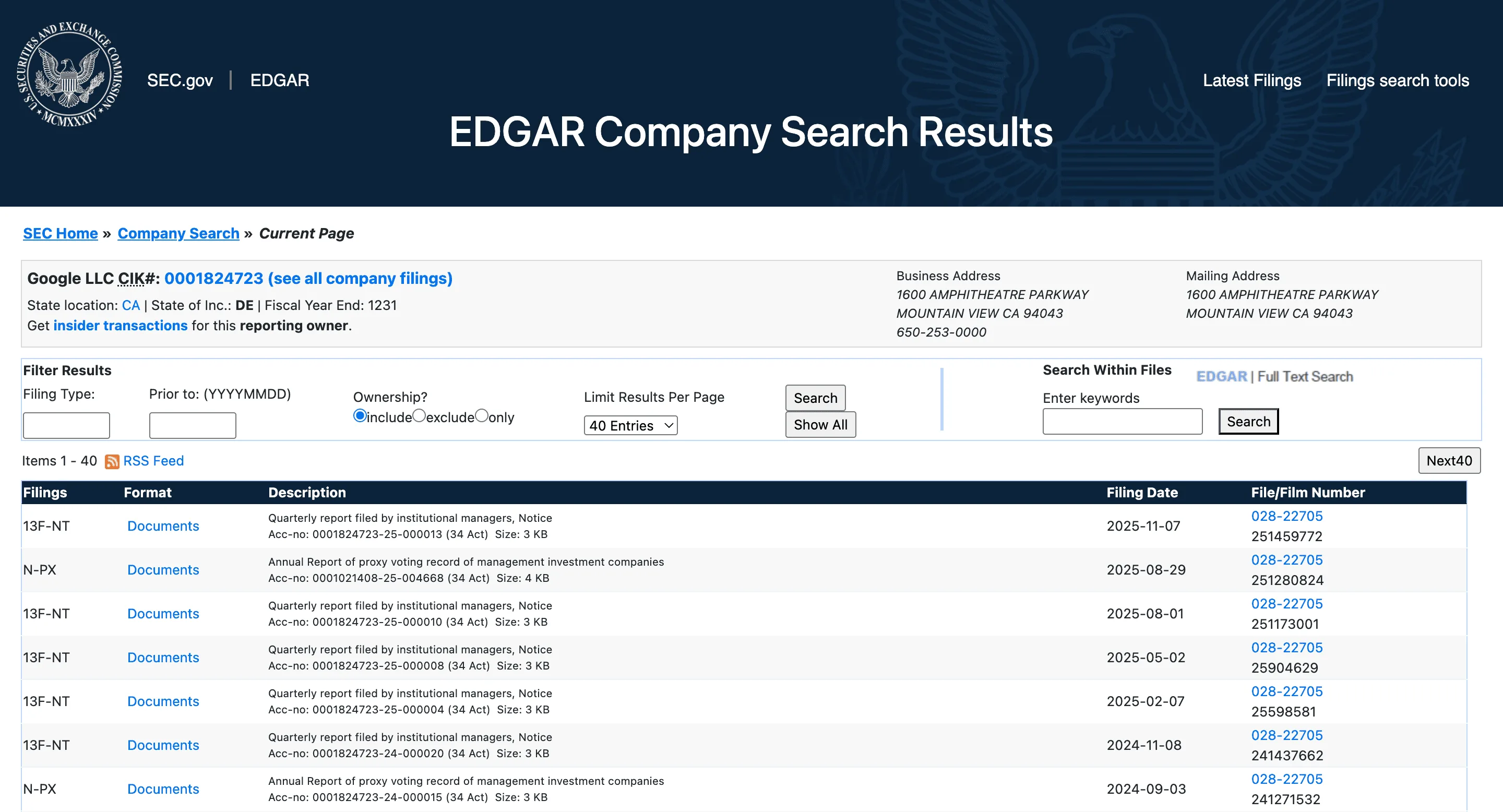 Free SEC EDGAR filings scraper – Export Data to CSV, Excel & JSON