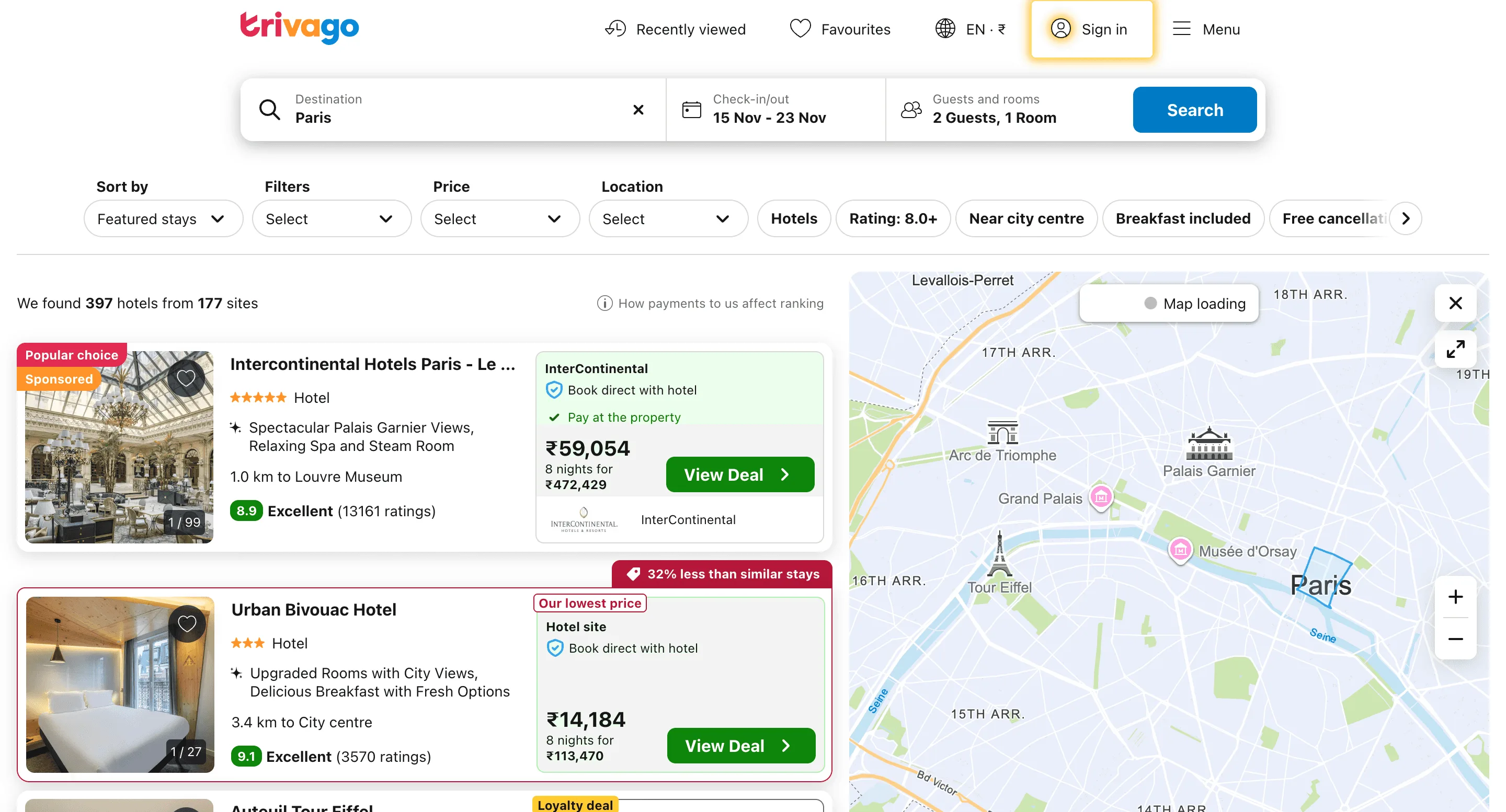 Free Trivago hotels scraper – Export Data to CSV, Excel & JSON