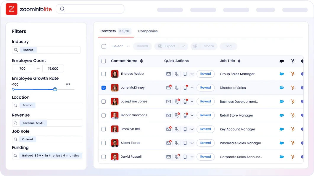 Free Zoominfo contacts scraper – Export Data to CSV, Excel & JSON