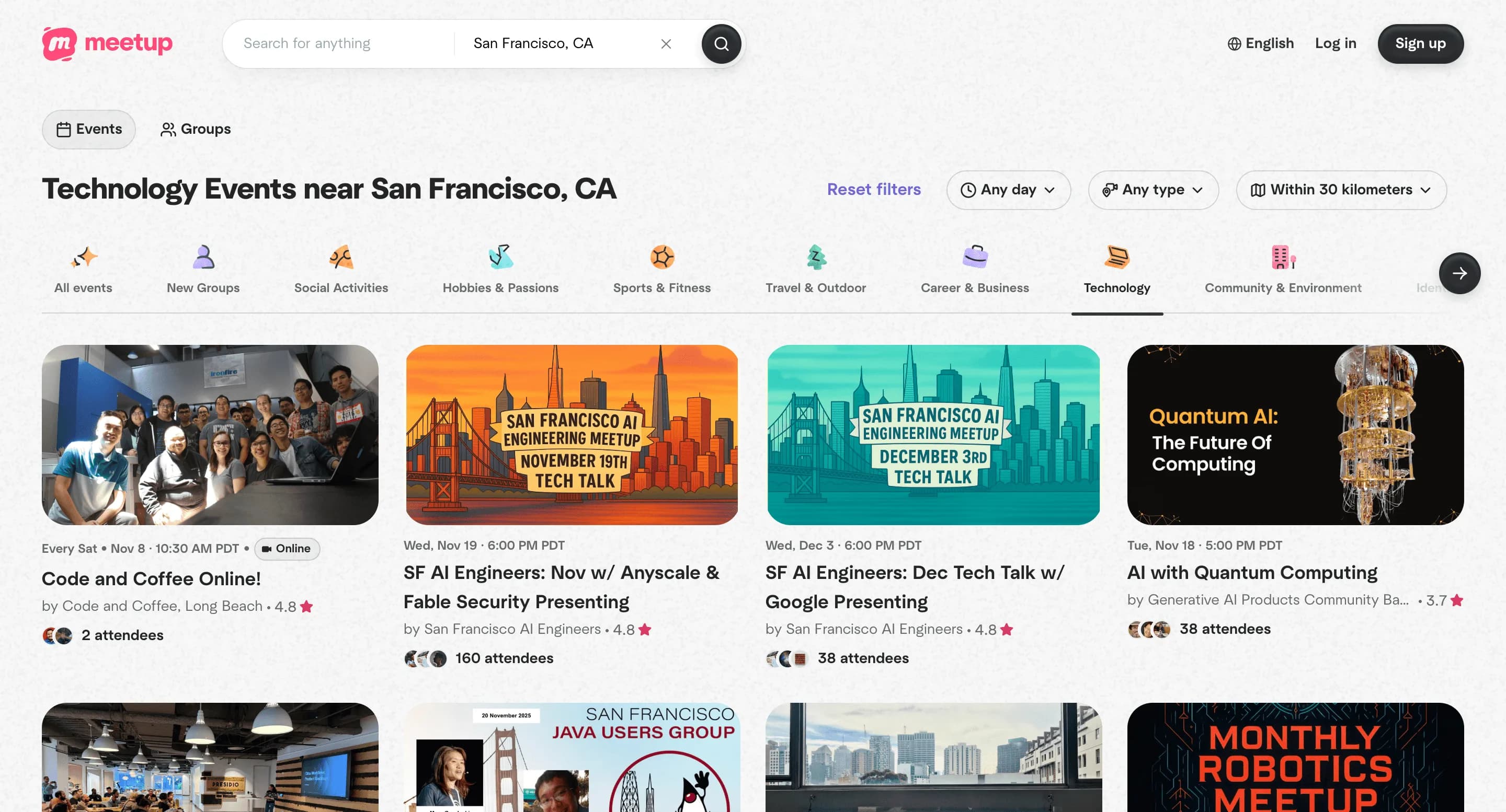 Free Meetup groups & events scraper – Export Data to CSV, Excel & JSON