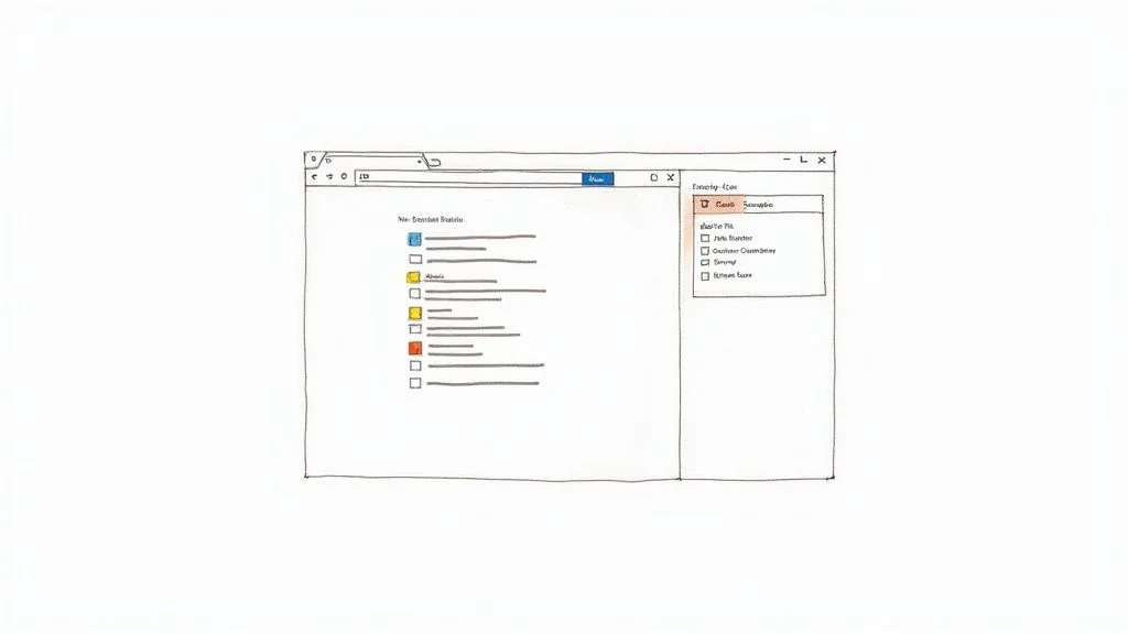 Browser extension panel overlaying a LinkedIn page, highlighting profile data fields for extraction